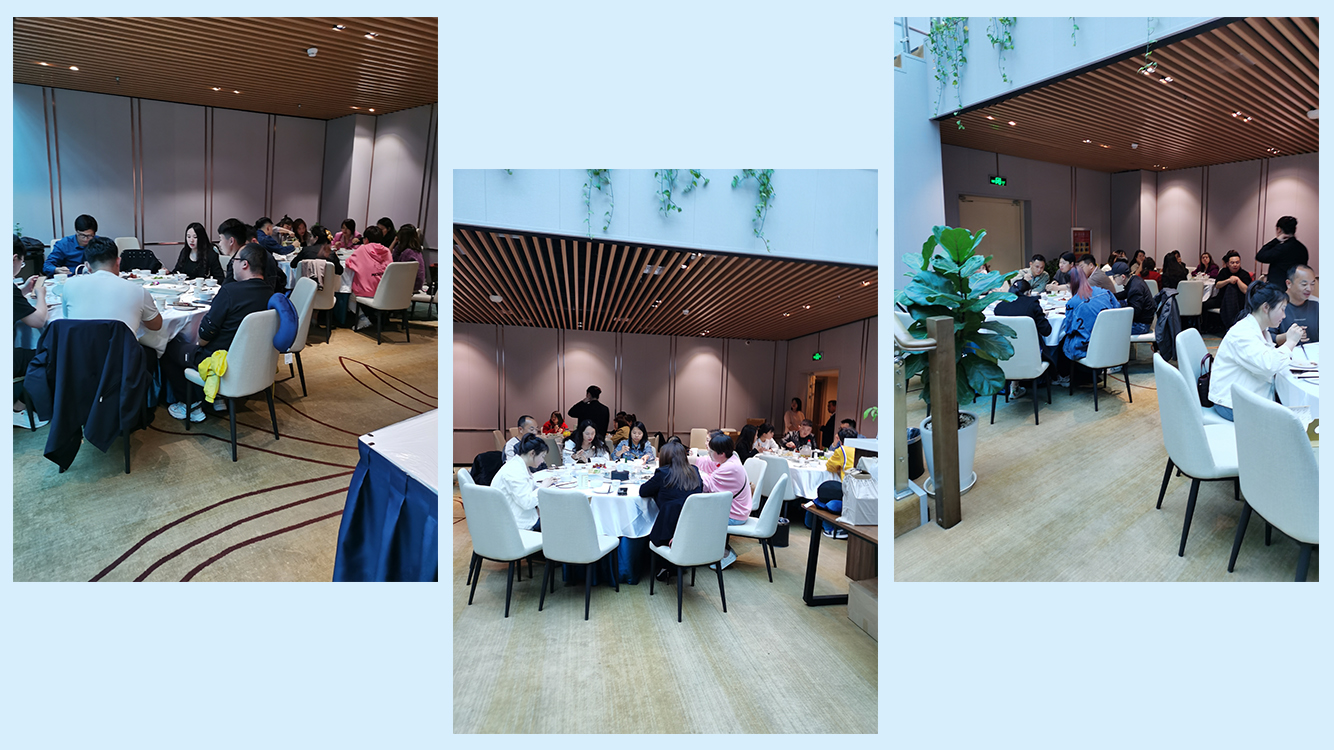 大家在一起就餐，其樂融融