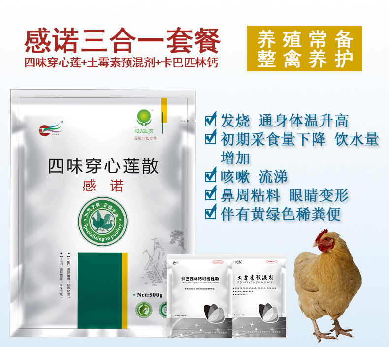 獸用感諾 禽用清熱解毒 獸藥廠家批發直銷