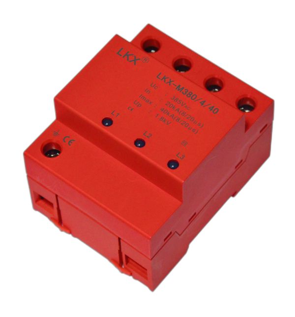 三相電源防雷模塊(18mm、帶燈)